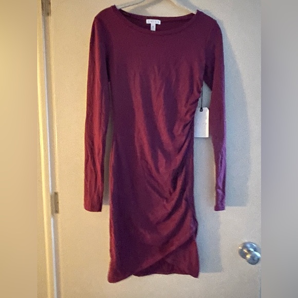 NWT Nordstrom Tulip Hem Rouched Sheath Dress